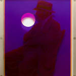 backside of translucent painting