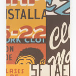 painting collage of neighborhood store signs