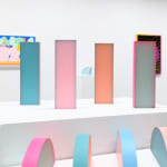 Install image of "Cosmic Bloom" - Rachel Strum's MONOLITH sculptures.