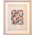 Scott Albrecht framed work on paper geometric pattern