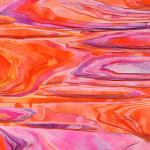 Carolynn Haydu's piece made of brightly colored paper