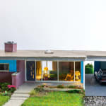 miniature diorama by Abigail Goldman of a naked woman sitting inside a house next to dead bodies