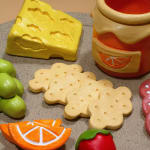 marinatedclouds sculpture of a plate of charcuterie