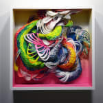 Crystal Wagner colorful biomorphic paper sculpture