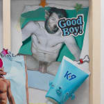 closeup detail of painting