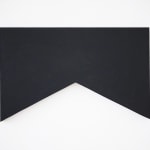Steuart Pittman minimal black shaped painting