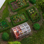 aerial view of artwork