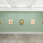 Install image of Petrichor, from left to right,“Piñon”, “Metamorphic”, “Hyphae”, “Orogeny”, “Geosmin”.