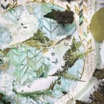 Gregory Euclide mixed media abstracted nature scene detail