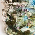 Detail image of Gregory Euclide's "The Extraction of Knowing" bottom left corner.