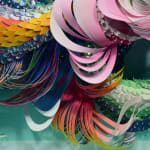 Crystal Wagner colorful biomorphic paper sculpture