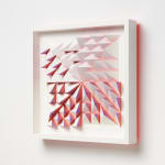 wooden wall sculpture by sean newport - pink