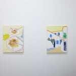 Photograph of Michael McGregor's paintings installed at the New York gallery space
