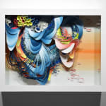 Crystal Wagner colorful abstract biomorphic paper sculpture