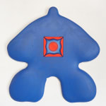 blue figure with a square canvas in the center of it with a orange circle and square surrounding it