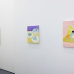 Photograph of Michael McGregor's paintings installed at the New York gallery space