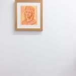 white wall with painting by Rachel Gregor