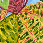Natalia Juncadella painting of tropical plants detail