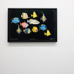 white gallery wall with painting