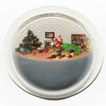 Abigail Goldman's sculpture of a murder scene with Santa on Christmas morning