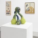 Install Image of "Oddkin", from left to right, “MANYFACES”, “legs3", “When the Cat's Away”