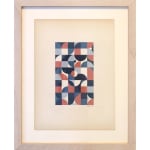 Scott Albrecht framed work on paper geometric pattern
