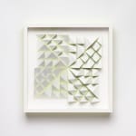 wooden wall sculpture by sean newport - green
