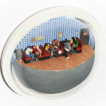 Abigail Goldman's sculpture of a diner murder scene