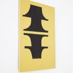 Steuart Pittman minimal painting with black shapes