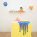 Installation shot of Dan Lam sculptures