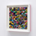 Sean Newport abstract colorful wall sculpture
