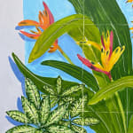 Natalia Juncadella painting of tropical plants detail