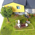 investigators digging up a body in family's front yard