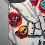 Detail image of Alex Ziv's painting Til There's No Feeling Left