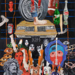 Emilio Villalba objects painting