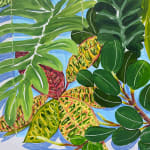 Natalia Juncadella painting of tropical plants detail