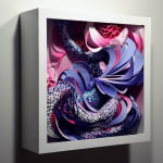 Crystal Wagner colorful biomorphic sculpture