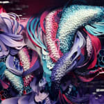 Crystal Wagner colorful biomorphic sculpture