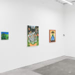 Install Image of "Oddkin", from left to right, “Jane & Jake”, “Circle in Golden Gate Park”, “MY ANGEL”, “CheezIt Angel”, “MANYFACES”.