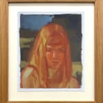portrait of a girl staring at something past the viewer