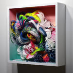 Crystal Wagner colorful biomorphic paper sculpture