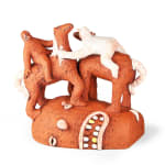 Natalia Arbelaez sculpture of figures, animals and head