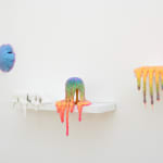 Installation shot of Dan Lam sculptures