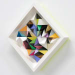 Sean Newport abstract colorful wall sculpture