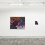 Installation view of artist Genevieve Cohn's exhibition "In Defense of Tenderness," at Hashimoto Contemporary, San Francisco. From left to right: "Notes from the Periphery," and "Each Stone a Promise."