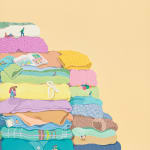 Detail section of dear moments tryptich by Danym Kwon