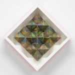 Sean Newport abstract colorful wall sculpture