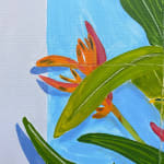 Natalia Juncadella painting of tropical plants detail