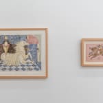 Installation image of Lou Benesch's paintings at Hashimoto Contemporary Los Angeles