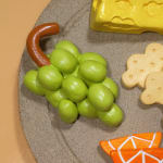 marinatedclouds sculpture of a plate of charcuterie